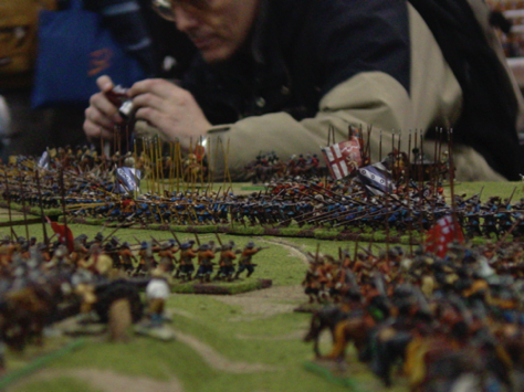 Closer shot of some plastic Warlord Games ECW infantry.
Photography by The Son & Heir